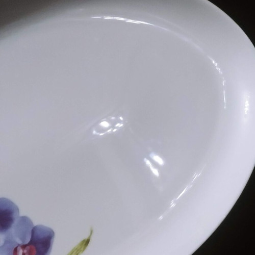 Oval serving platter like new, Ionia Greece porcelain with orchid design