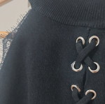 Black dress like new, knee-length