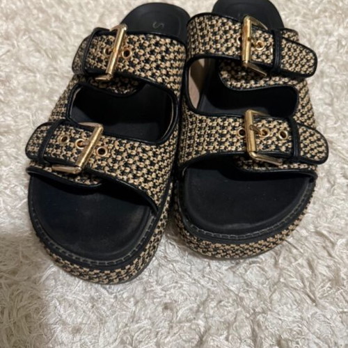 Seven slippers size 38 like new, black