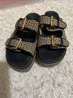 Seven slippers size 38 like new, black