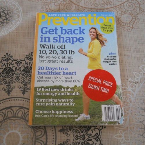 Prevention health magazine used, February 2013