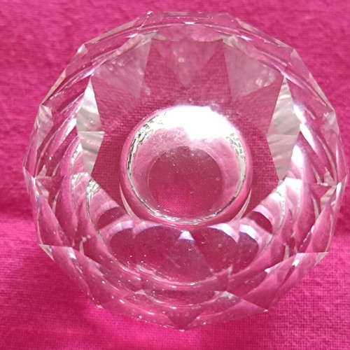 Vintage Swarovski crystal sphere miniature candlestick like new