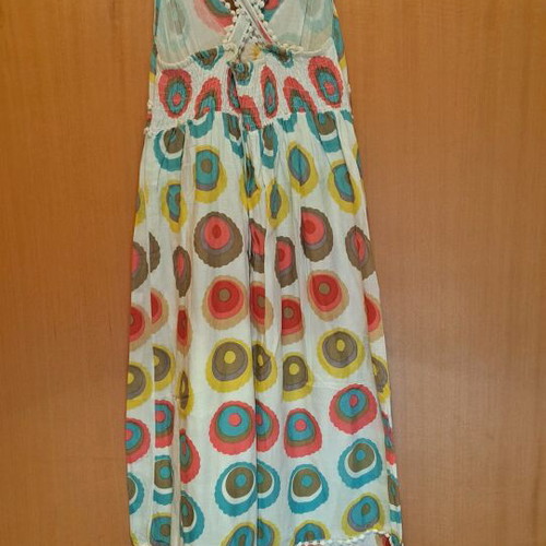 Long summer dress like new, multicolored, size S