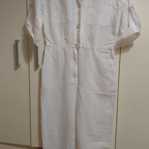 Zara jumpsuit white XS like new