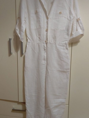 Zara jumpsuit white XS like new