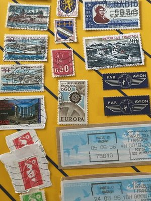 Συλλεκτικά γραμματόσημα Γαλλίας μεταχειρισμένα, παλιά και νέα, 20 τεμάχια