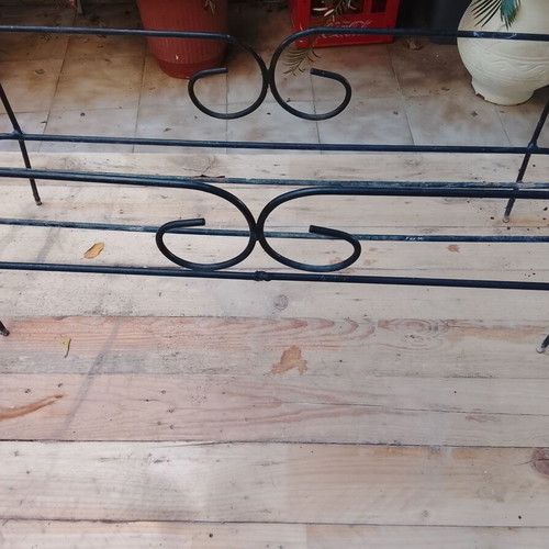 Metal plant pot stands used, set of 3