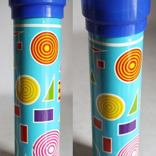 Large metal vintage 70's kaleidoscope 24cm Solpa Greece new