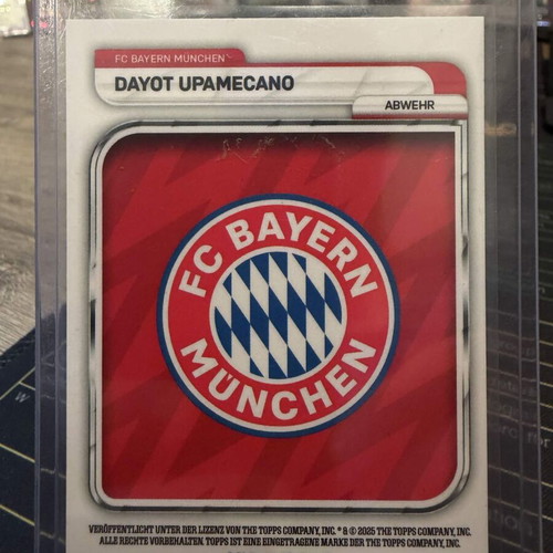 2025 Topps Bayern Munchen Collector Tin Dayot Upamecano new