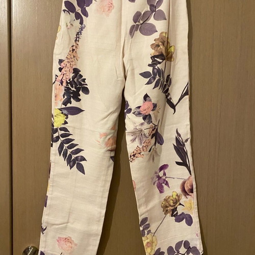 Asos design cotton pants like new, colorful high-waisted with zipper