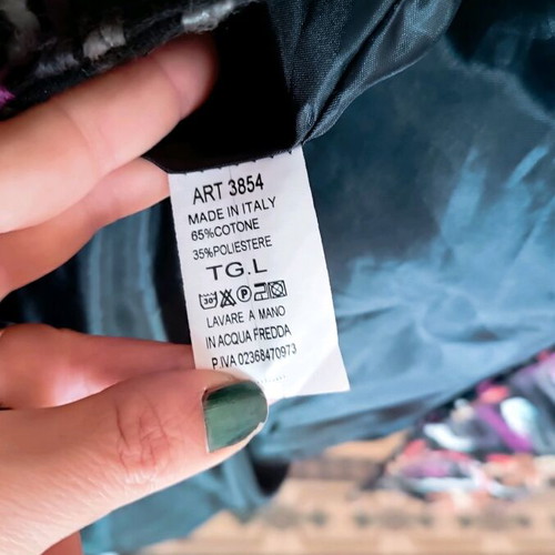 Italian coat like new, multicolored, size M