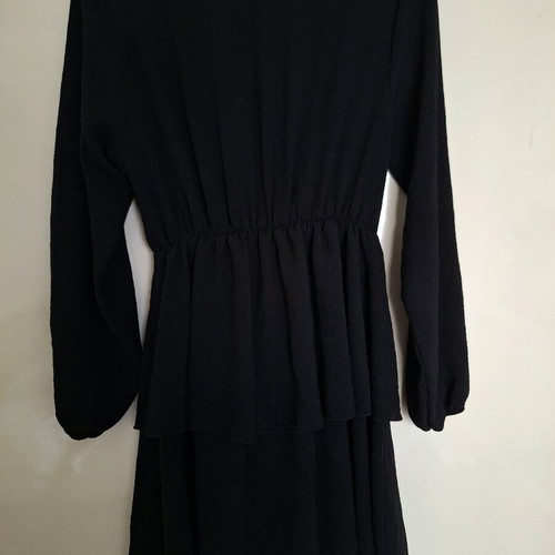 Wrap dress like new, black, size M