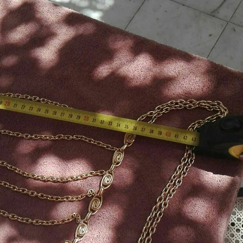 Front vest with gold chain from 74 used, rare piece