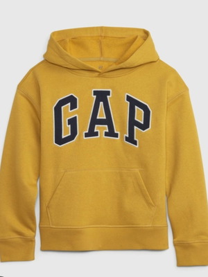 Gap Kids κίτρινο φούτερ με λογότυπο XL