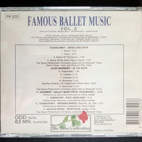 Famous ballet music 2 CDs used, classical