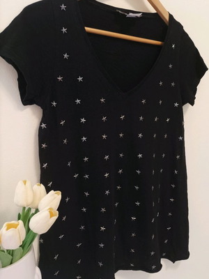T-shirt βαμβακερό με τρουκς αστέρια, σαν καινούργιο, μέγεθος S