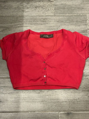 Top shirt like new, red, size S