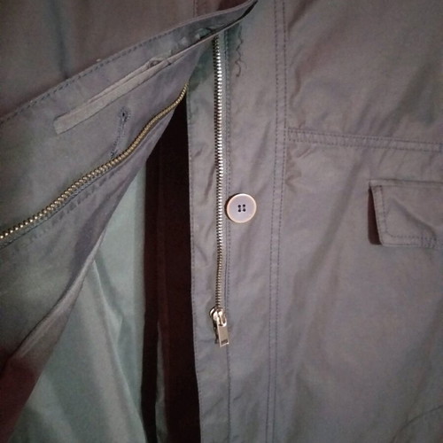 Women's trench coat dark blue A-line with hood like new