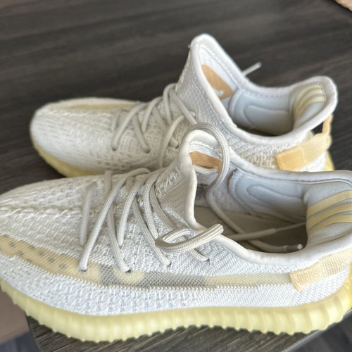 Yeezy women's sneakers size 38, beige-white