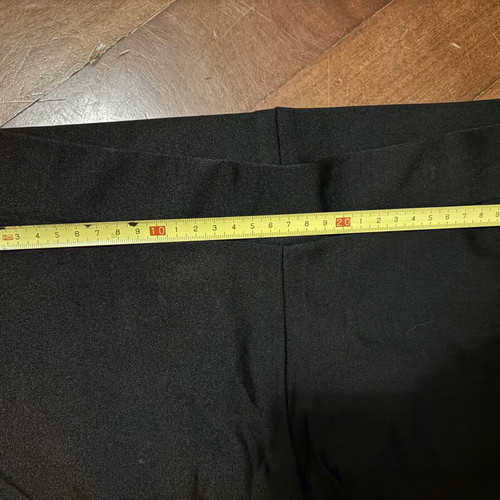 Women's black leggings set, like new, 1 leather-look & 1 matte