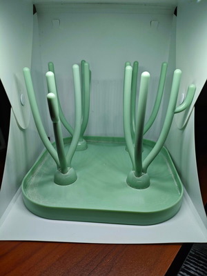 Bottle drying stand tree type like new, green