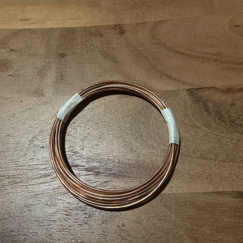 Copper wire pack of 5 pieces x 2.5m new