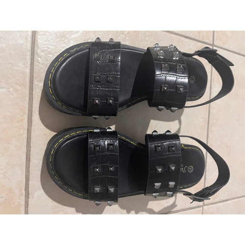 Black sandals size 37, like new, comfortable fit