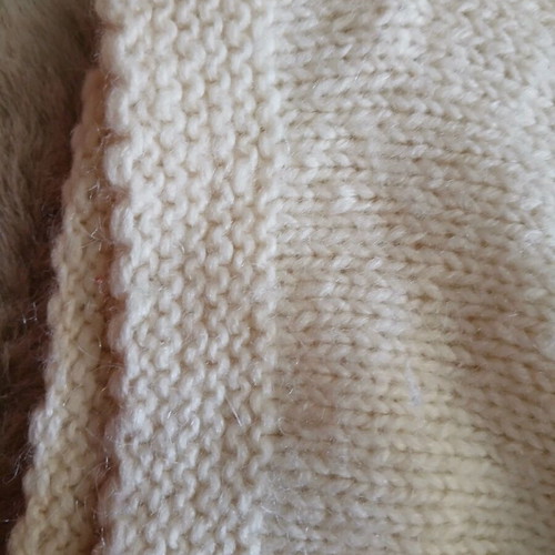 Handmade white sweater like new with buttons