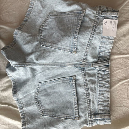 Mango short denim shorts new, blue, size S