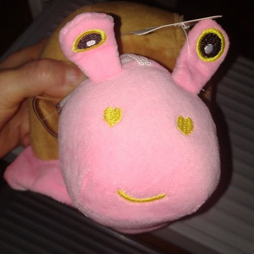 Plush Snail Toy new, soft and cuddly with hanging loop