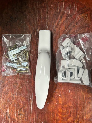Handle rod for aluminum shutter new, white