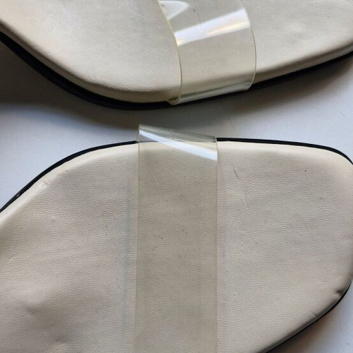 Zara clear slingback sandals like new, size 39, beige