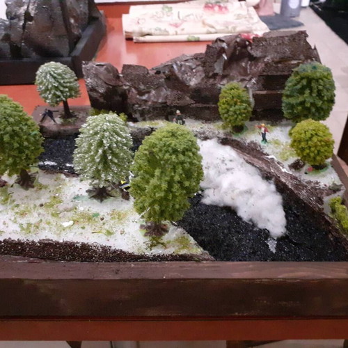Car diorama handmade, new