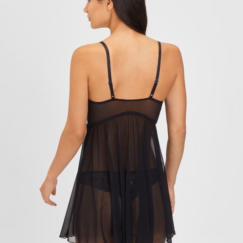 Lascana Negligee Temptation Black Size 85D New