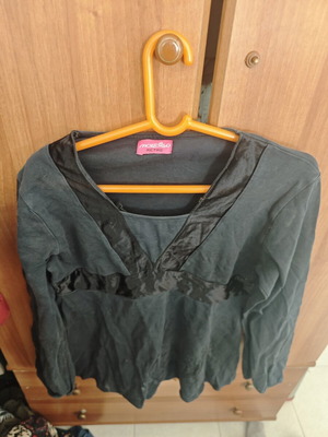 Mordillo Retro XL 100% Cotton Women's Blouse used, black
