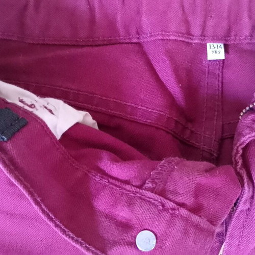 Boys' cherry red jeans like new, size 164 cm, Marks and Spencer