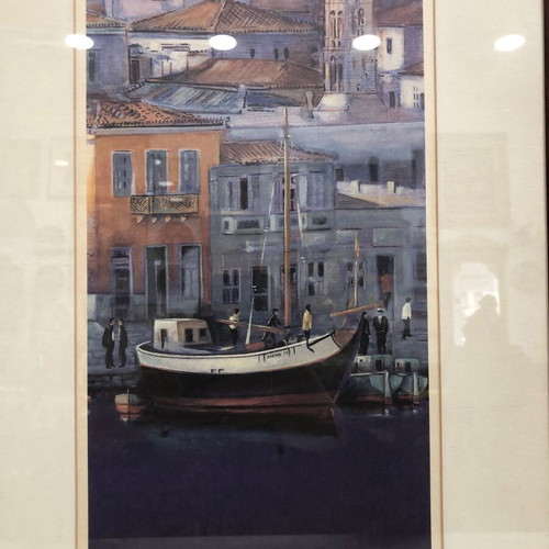 Chromolithograph Giannis Stavrou used “HYDRA” numbered 134/150