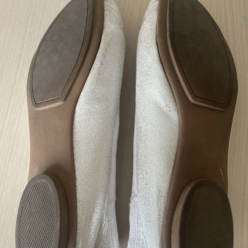 Ballerina shoes used, size 37, silver