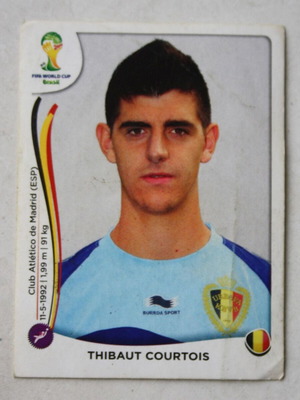 PANINI Αυτοκόλλητο FIFA World Cup Brazil 2014 Thibaut Courtois #566 Belgium καινούργιο