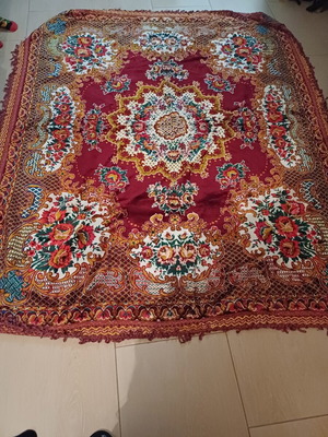 Βελούδινη vintage κουβέρτα καινούργια, 200x160 εκ