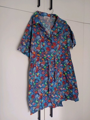 Chaton ολόσωμη φόρμα μεταχειρισμένη 100% cotton small πολύχρωμη