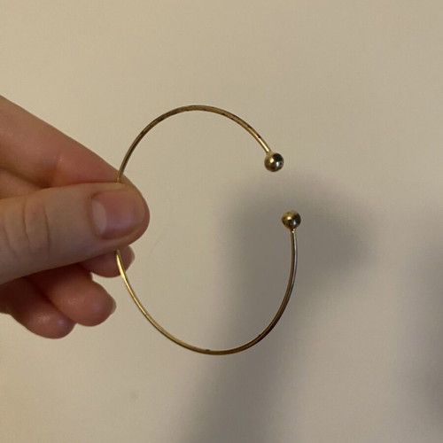 Minimalist Gold Open Bracelet like new