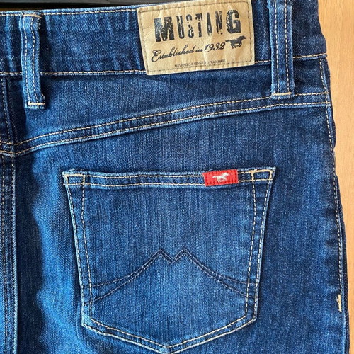 Mustang Laura denim vintage skirt blue new, size L