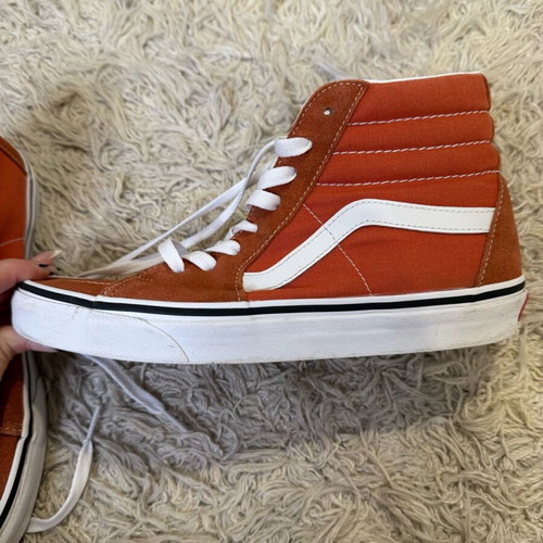 Vans Sk8-Hi sneakers used, orange, size 41