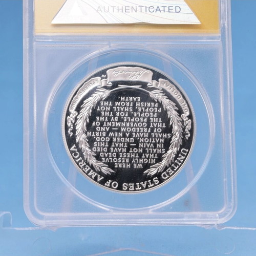 USA One Dollar 2009 P Lincoln silver 900 ANACS PF 68 DCAM new