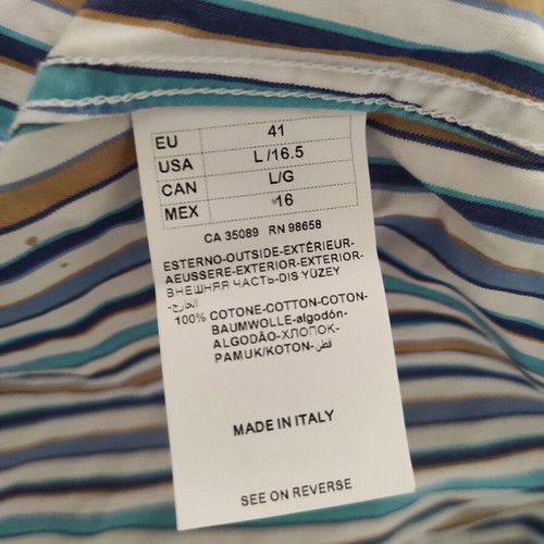 Paul and Shark men's shirt No 41 /L like new, multicolored