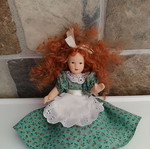 Porcelain doll 17 cm used