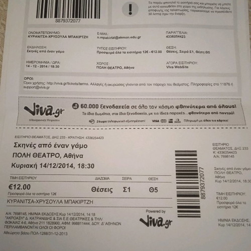 Theater tickets used, approximately 35-45 pieces