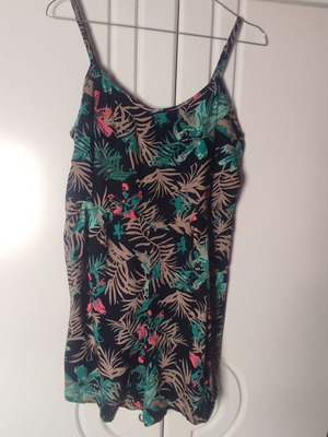 One-piece tropical print shorts Pink Woman like new, size S/M