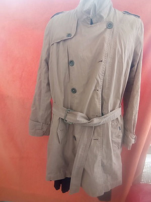 Naf Naf beige trench coat like new, XL